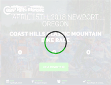 Tablet Screenshot of coasthillsclassic.com